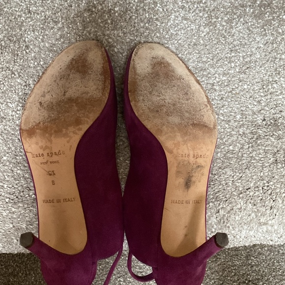 Kate spade suede slingback heels. - Picture 5 of 5